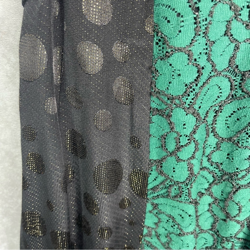 Moulinette Soeurs x Anthropologie Ciao Bella Faux Wrap Dress Mixed Media Dress 2 - Picture 8 of 8